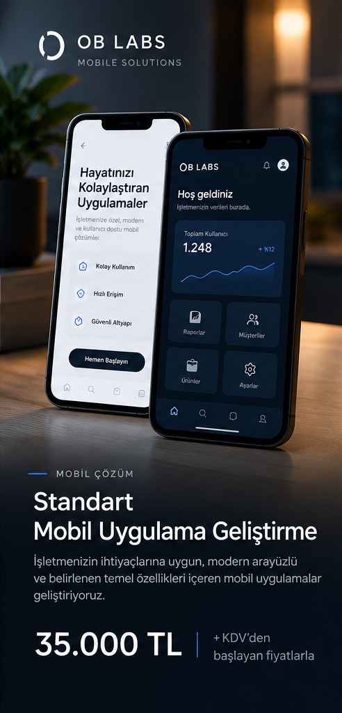Mobil uygulama hizmet görseli