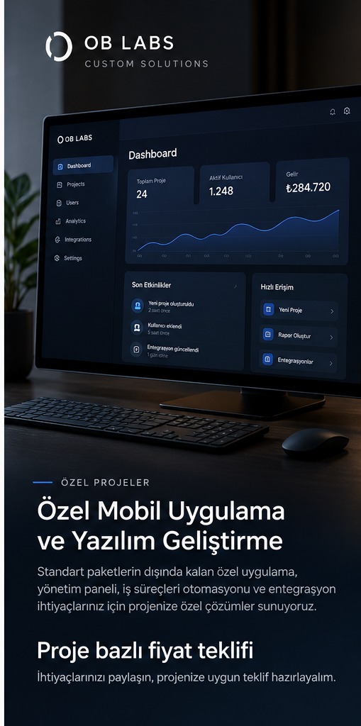 Özel yazılım hizmet görseli
